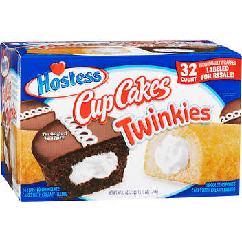 Twinkies & Cupcakes 32ct, 47.13oz - Click Image to Close